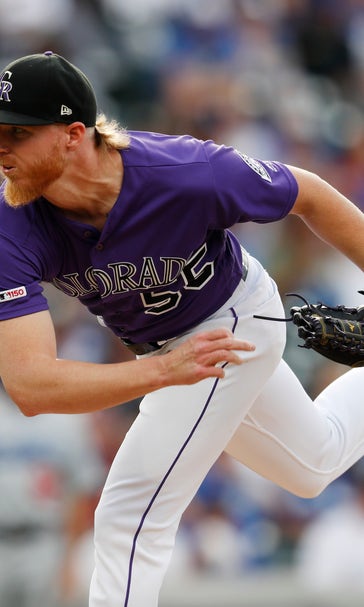 Blackmon homers, Gray pitches Rockies past Dodgers 5-3